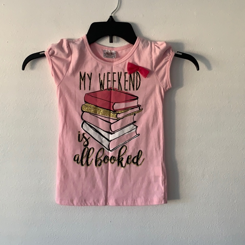 NWOT Beautees Light Pink Print Design Top